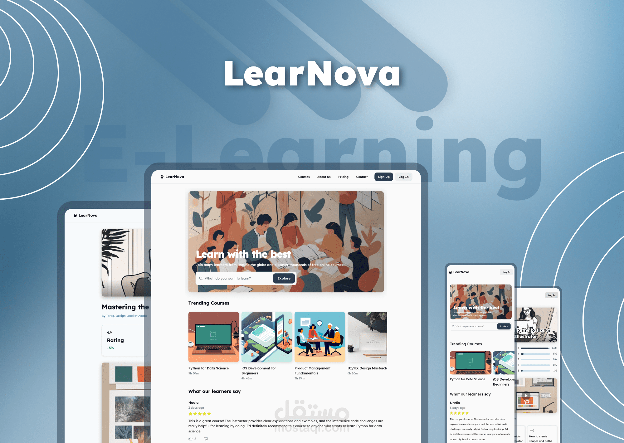 منصة التعليم الإلكتروني LearNova