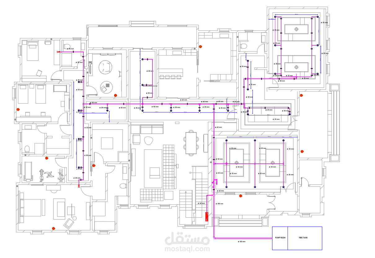 تصميم وعمل Shop-Drawing لفيلا موسى