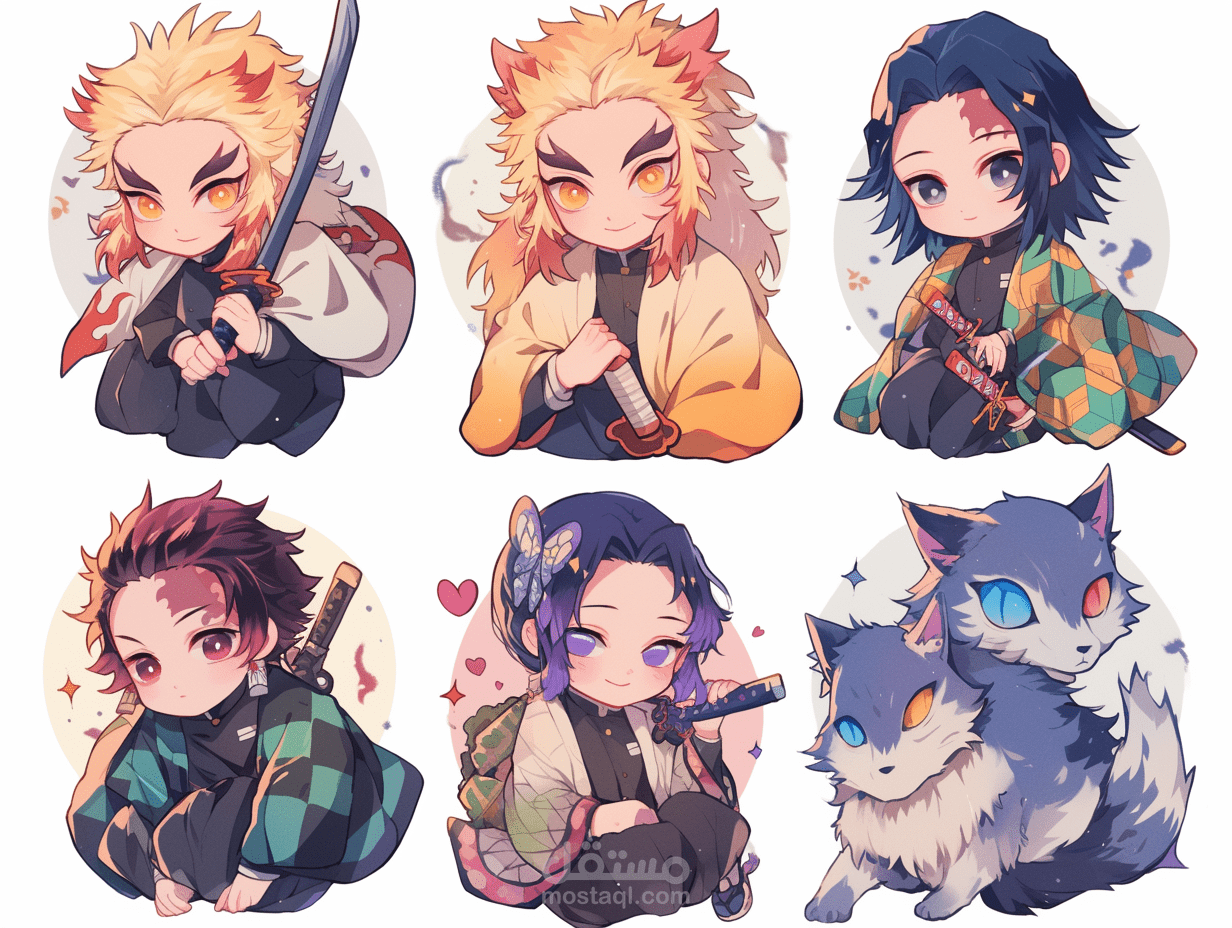 تصميم ستكرات وفان ارت انمي