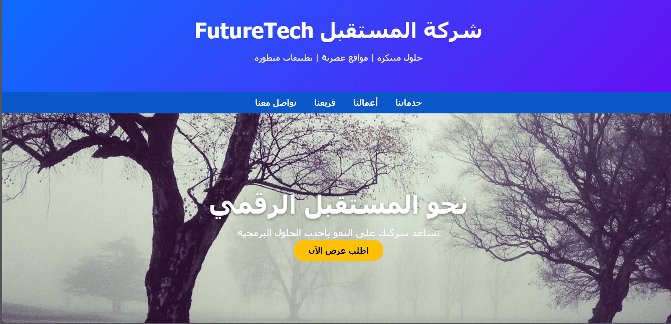FutureTech | شركتك نحو المستقبل الرقمي