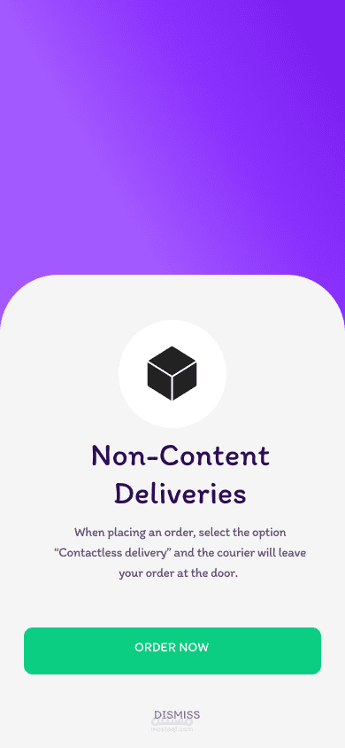 UI/UX design for delivery app