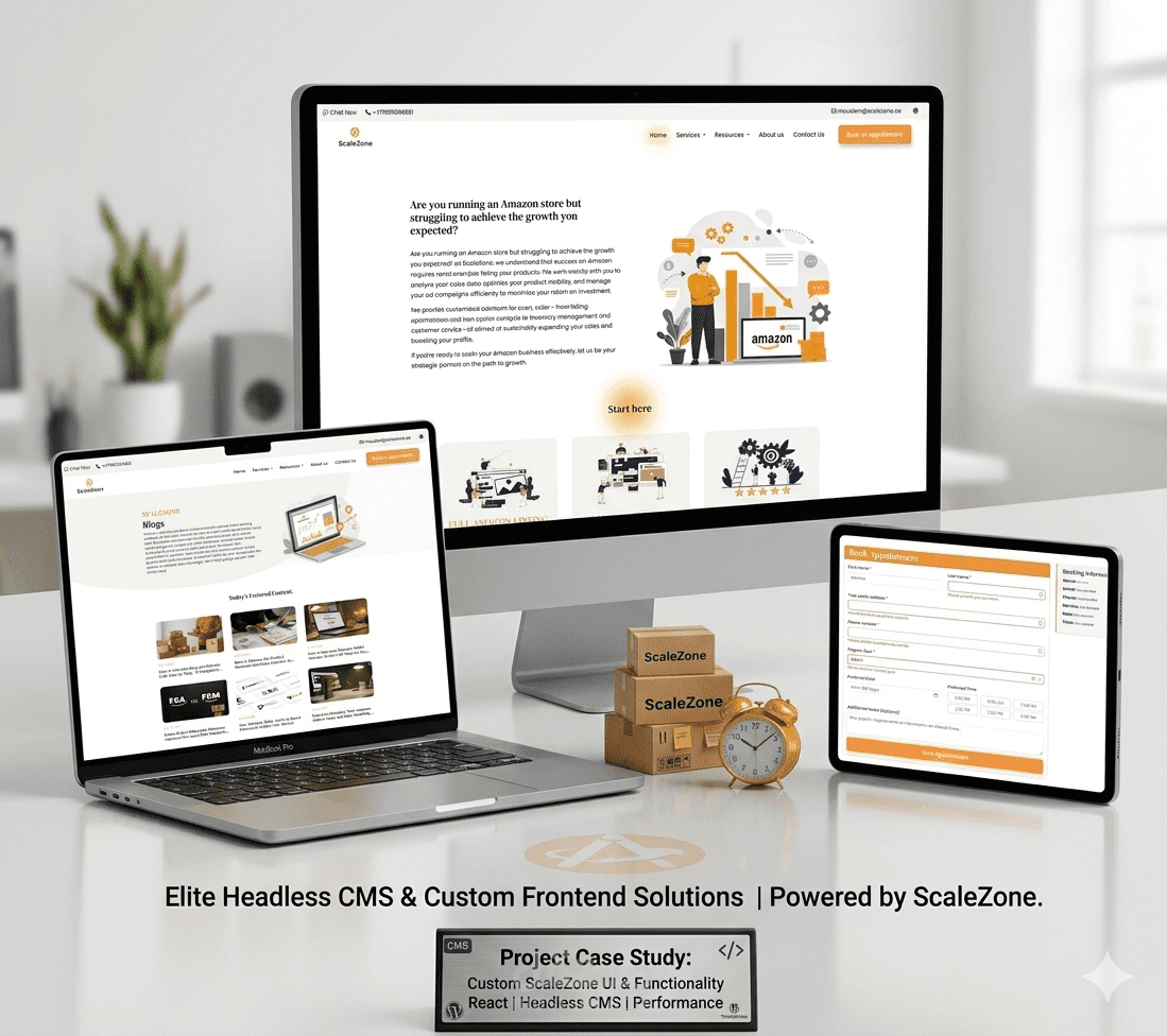 Amazon Seller Services Website – Scalezone