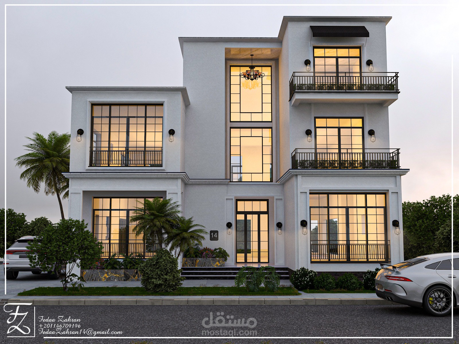 Villa type Facades for a new compound