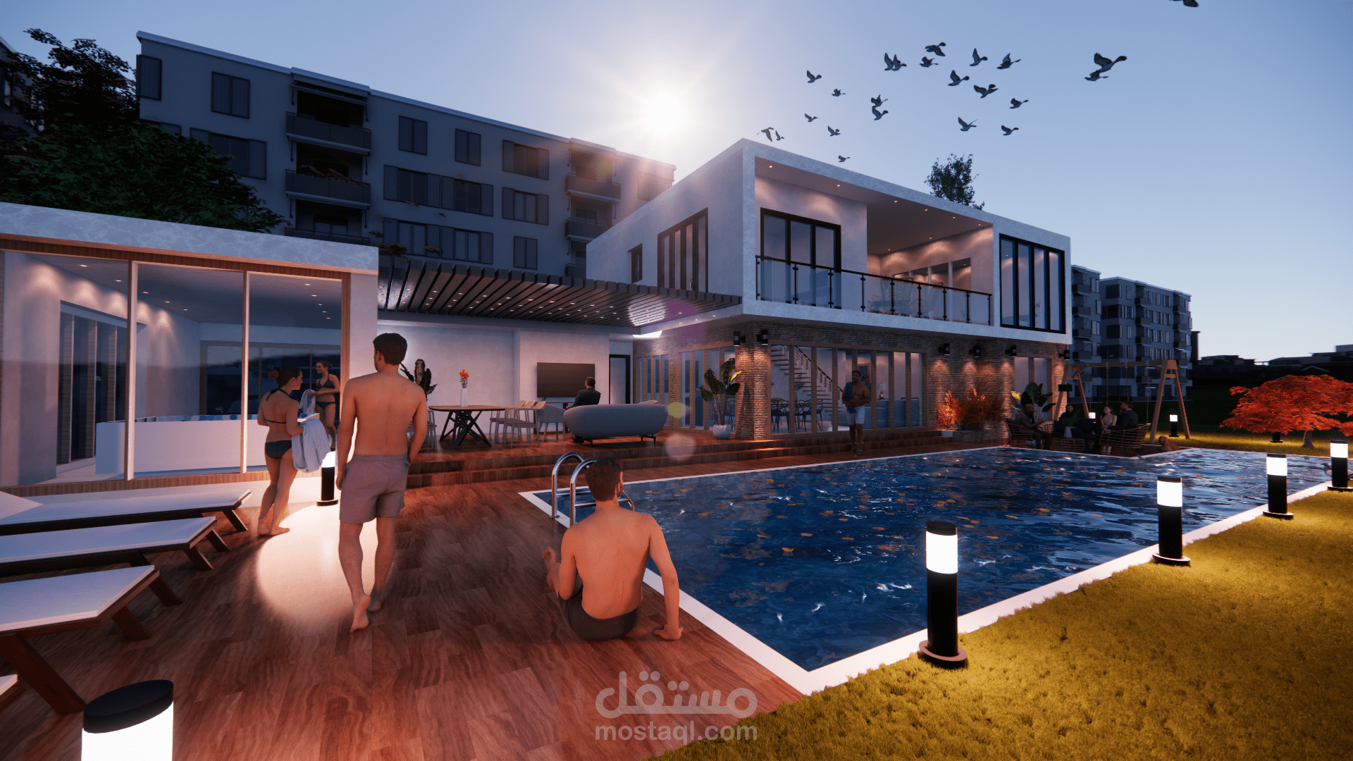 مشروع لفيلا في مدينة ساحلية