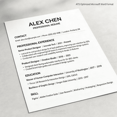 ATS Resume Writing & Professional CV Formatting in Microsoft Word  كتابة سيرة ذاتية احترافية متوافقة مع ATS