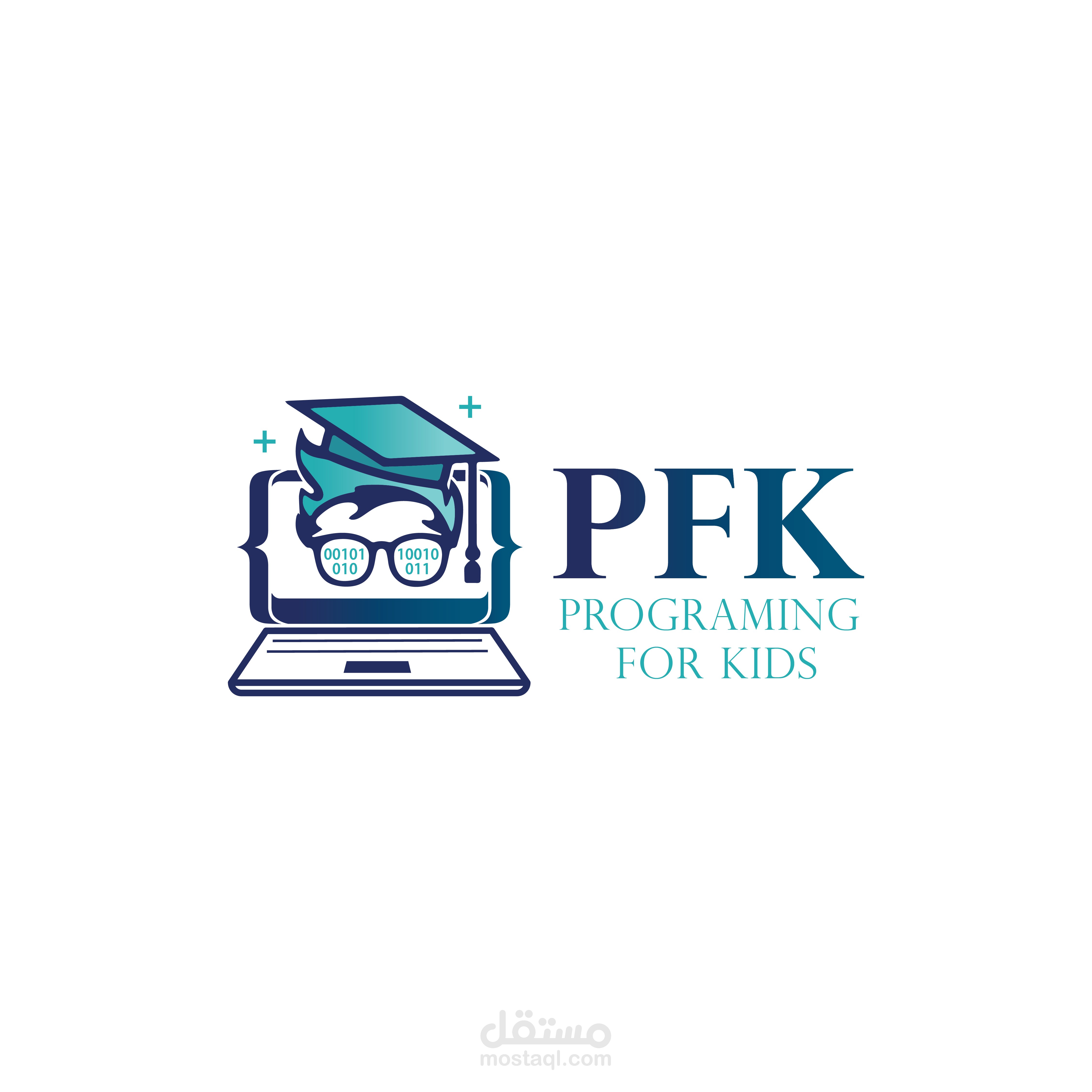 شعار منصة PFK لتعليم البرمجة للأطفال