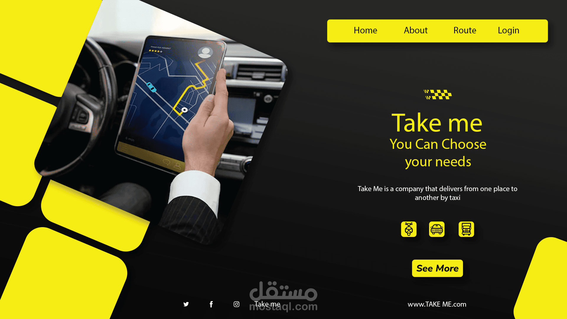 taxi rental office logo