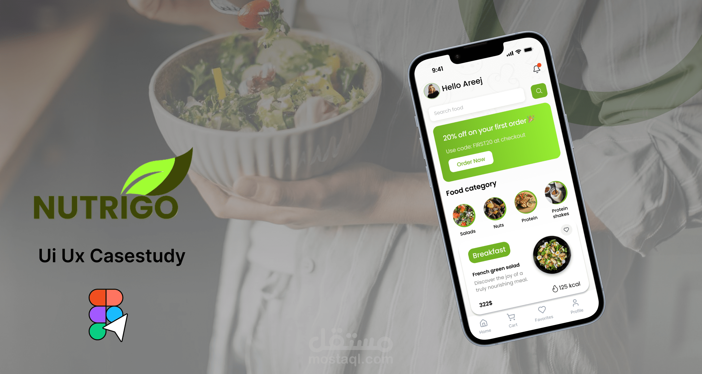 UI & UX Case Study for a Healthy Food App