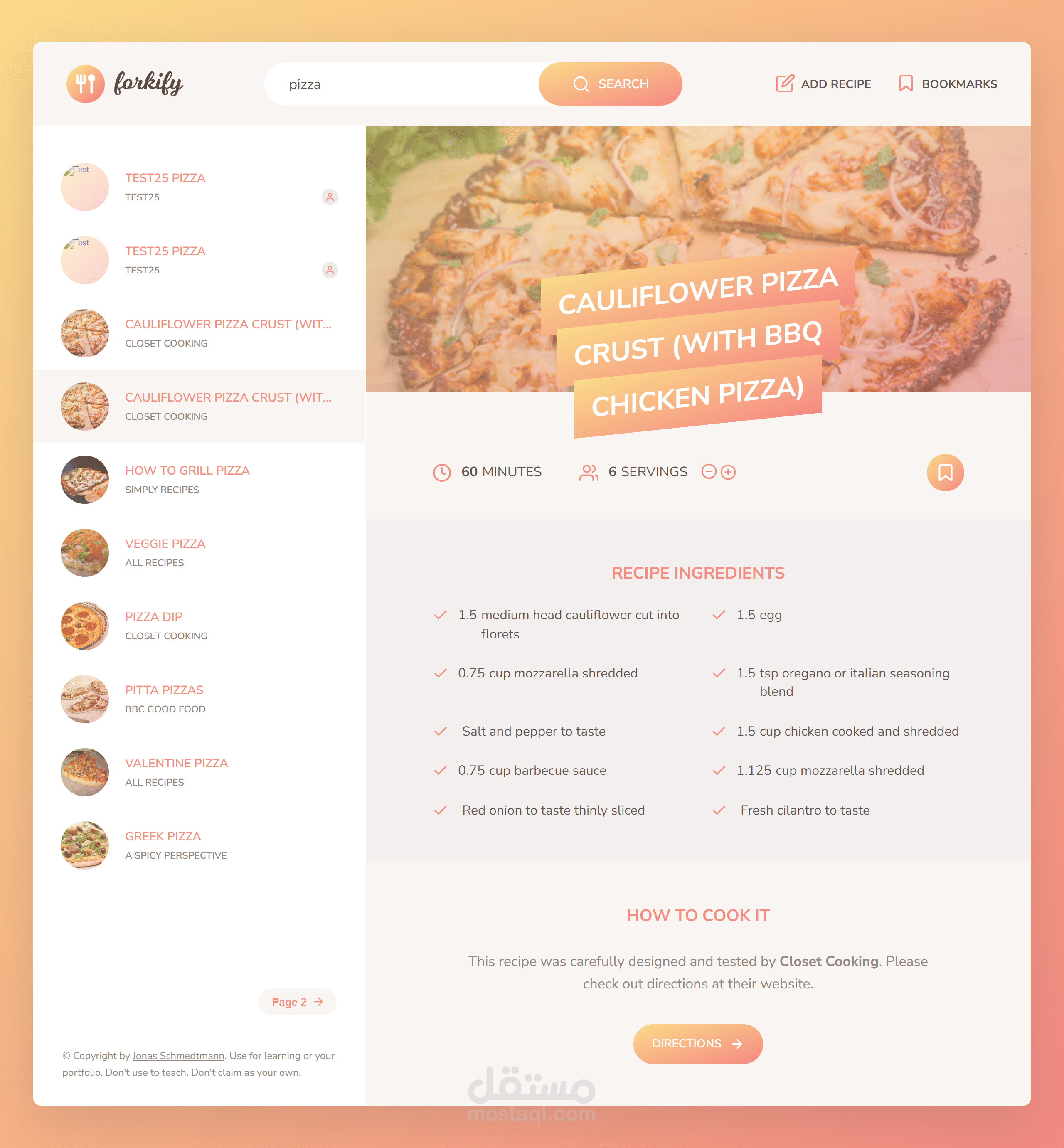 forkify-search-recipe