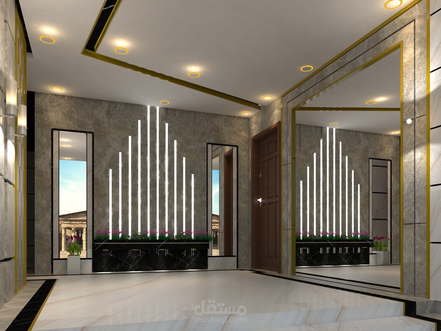 مدخل عمارة سكنية