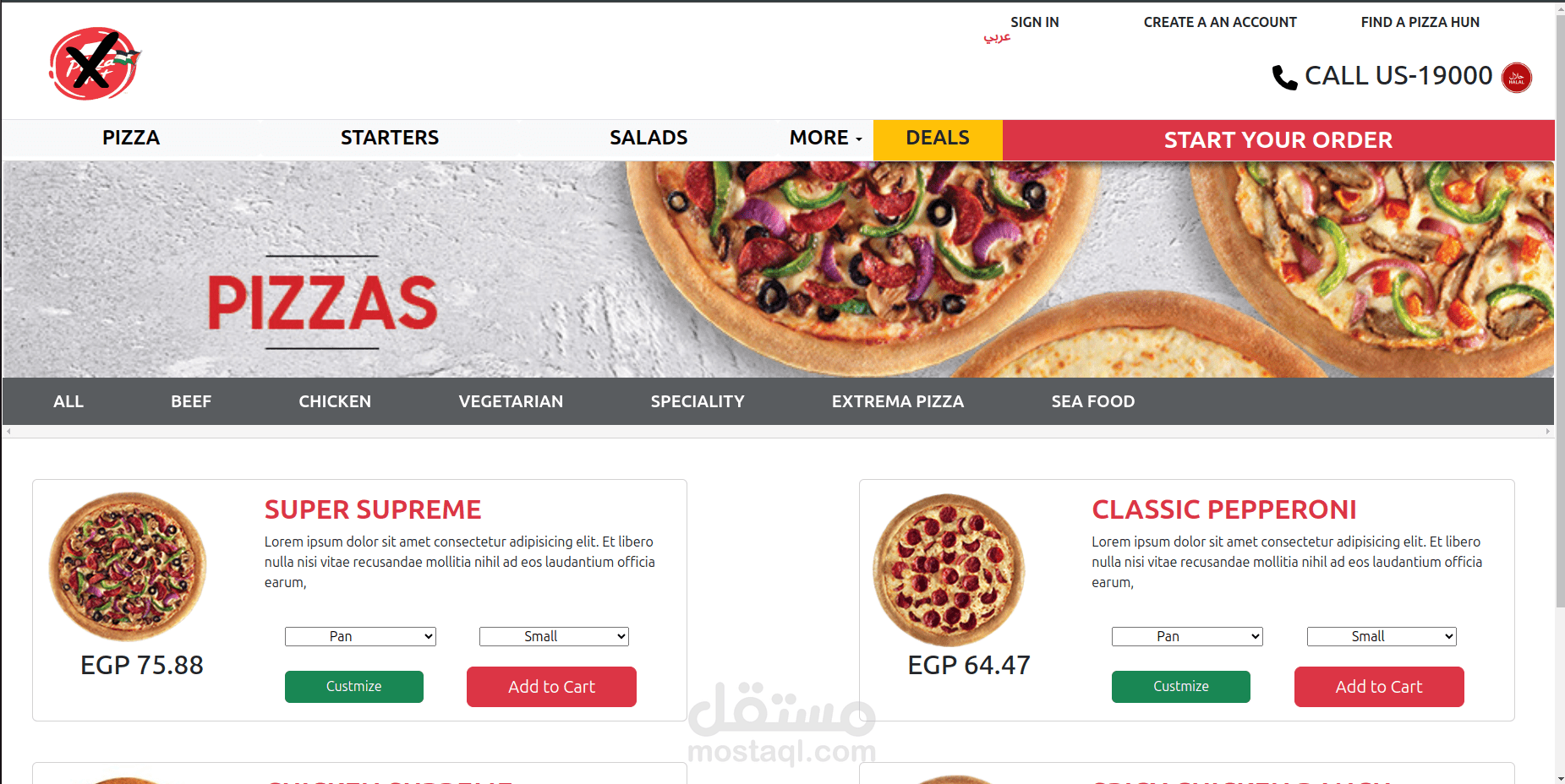 Restaurant web Application