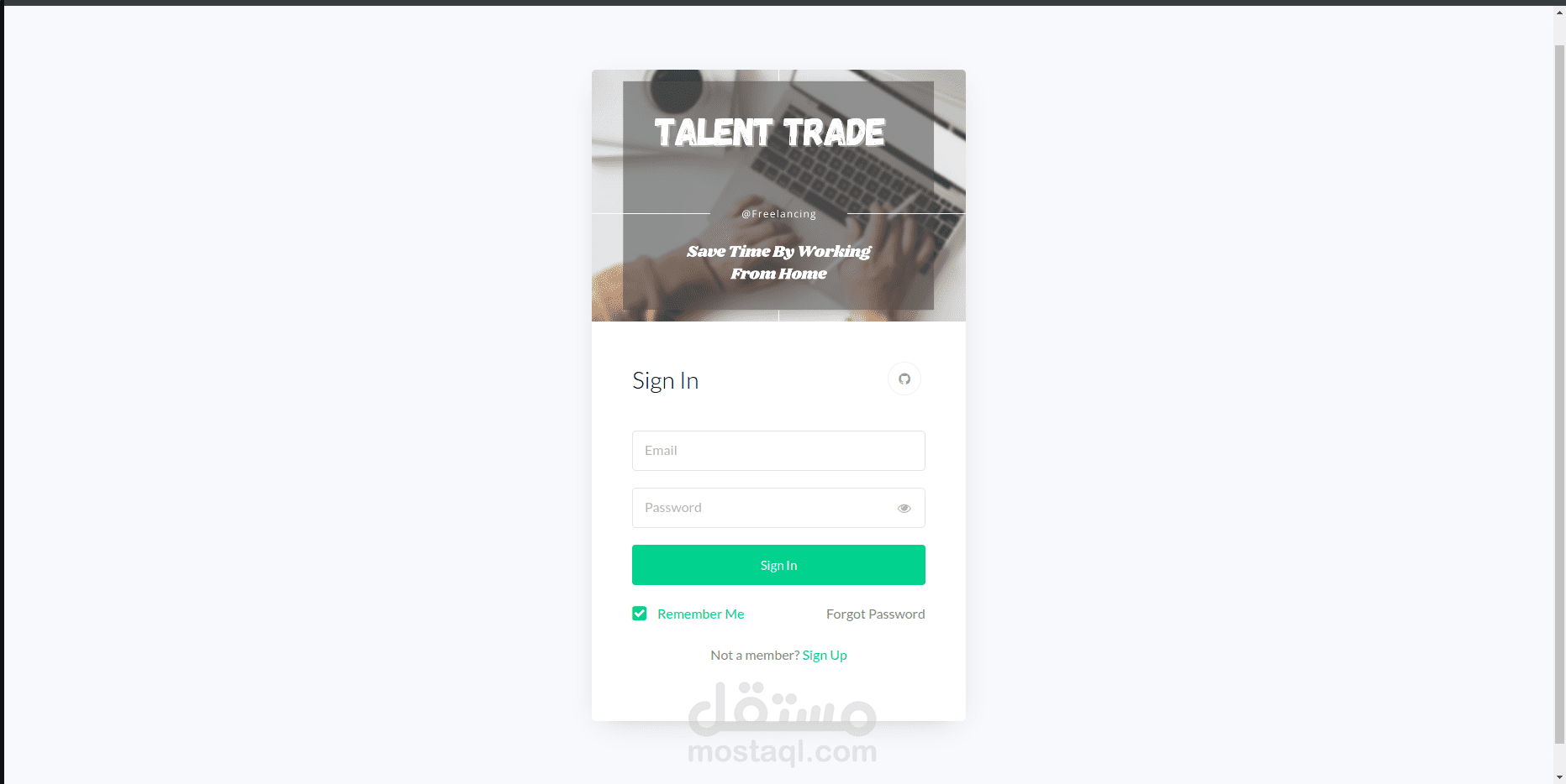 Talent Trade Web Application