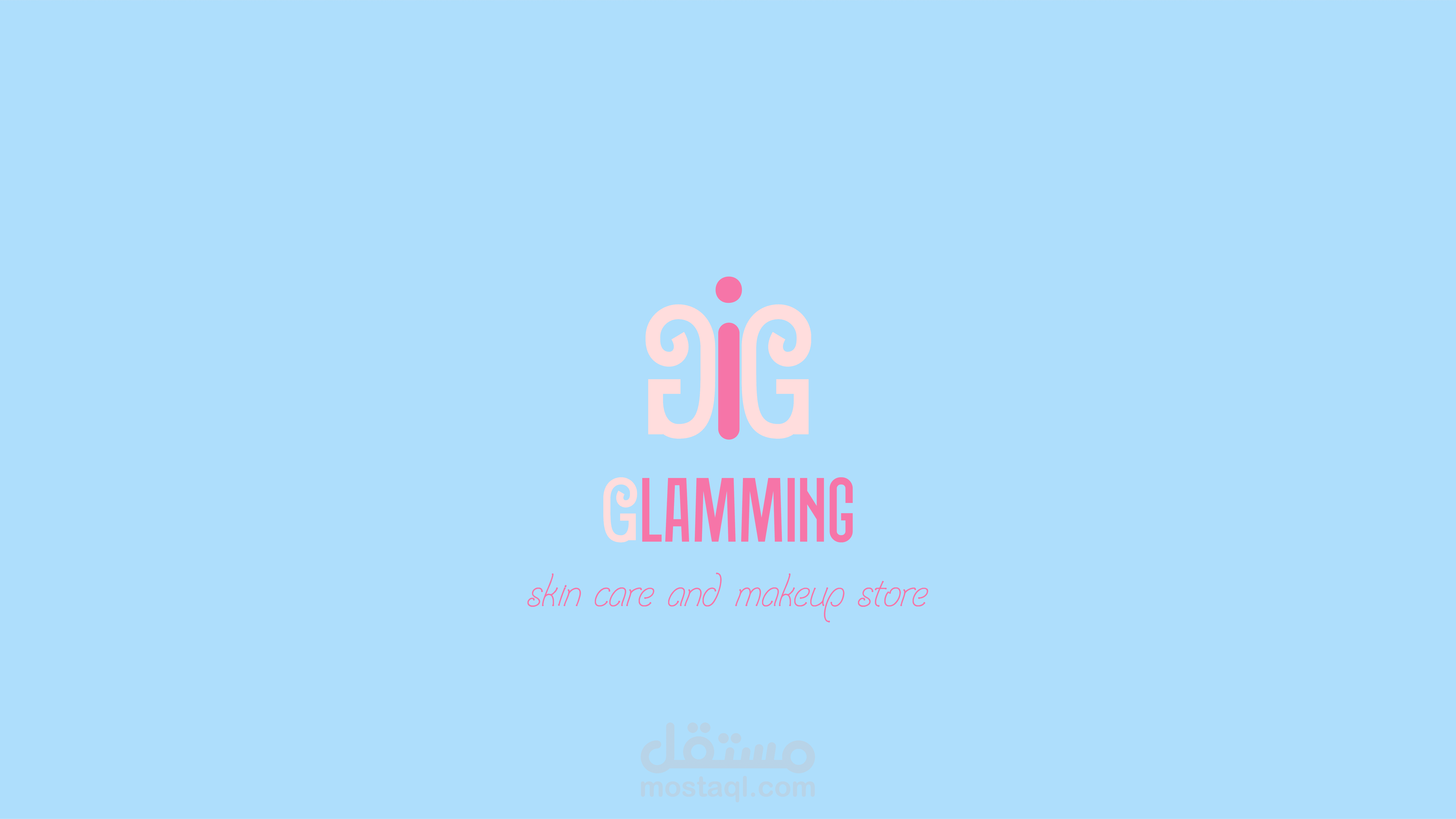 "glamming" brand identity