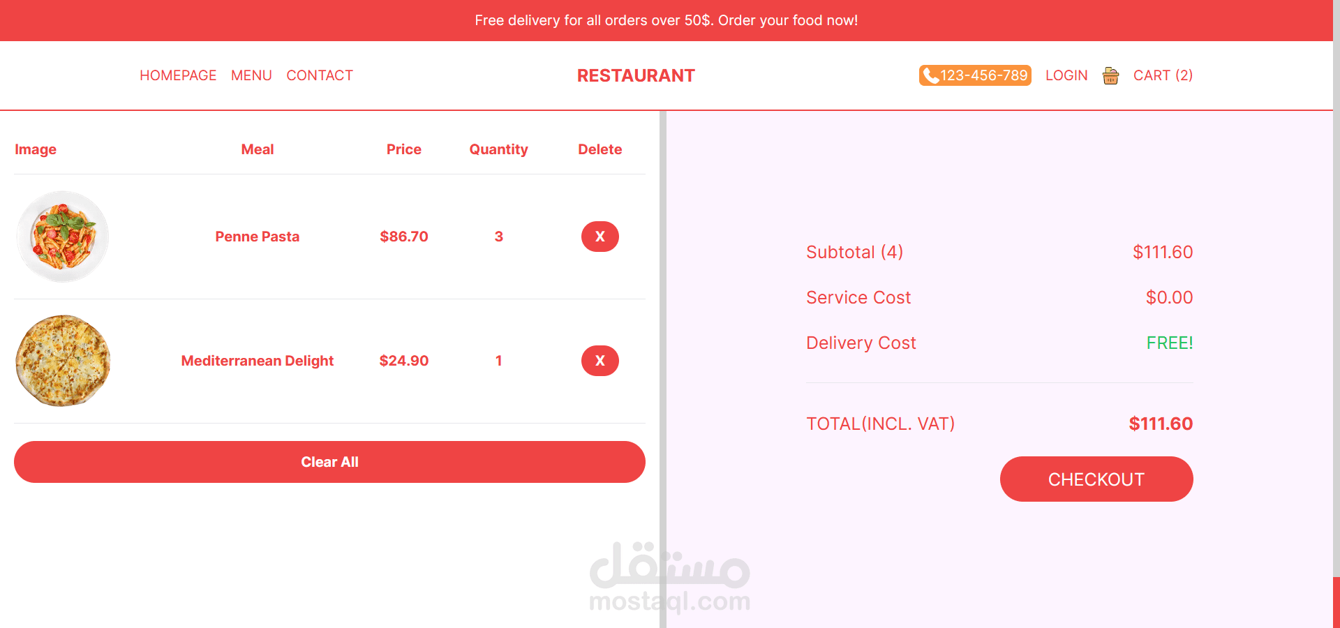 Restaurant Website