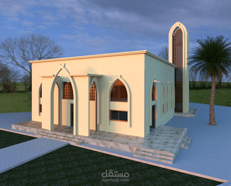 تصميم مسجد