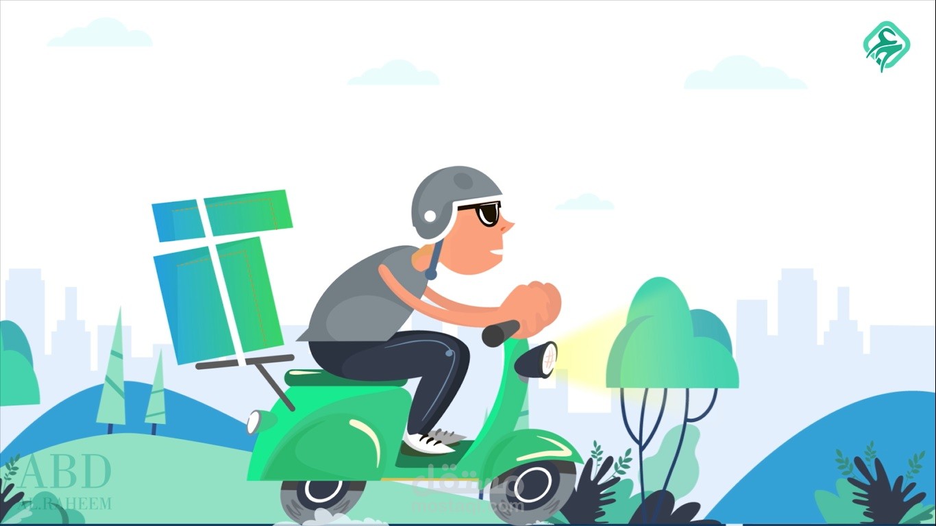 تصميم موشن غرافيك لتطبيق (( ناول )) + كتابة السكربت