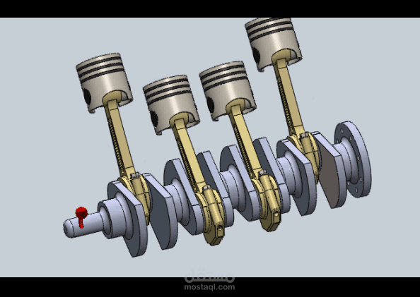 4 Piston with crack shaft