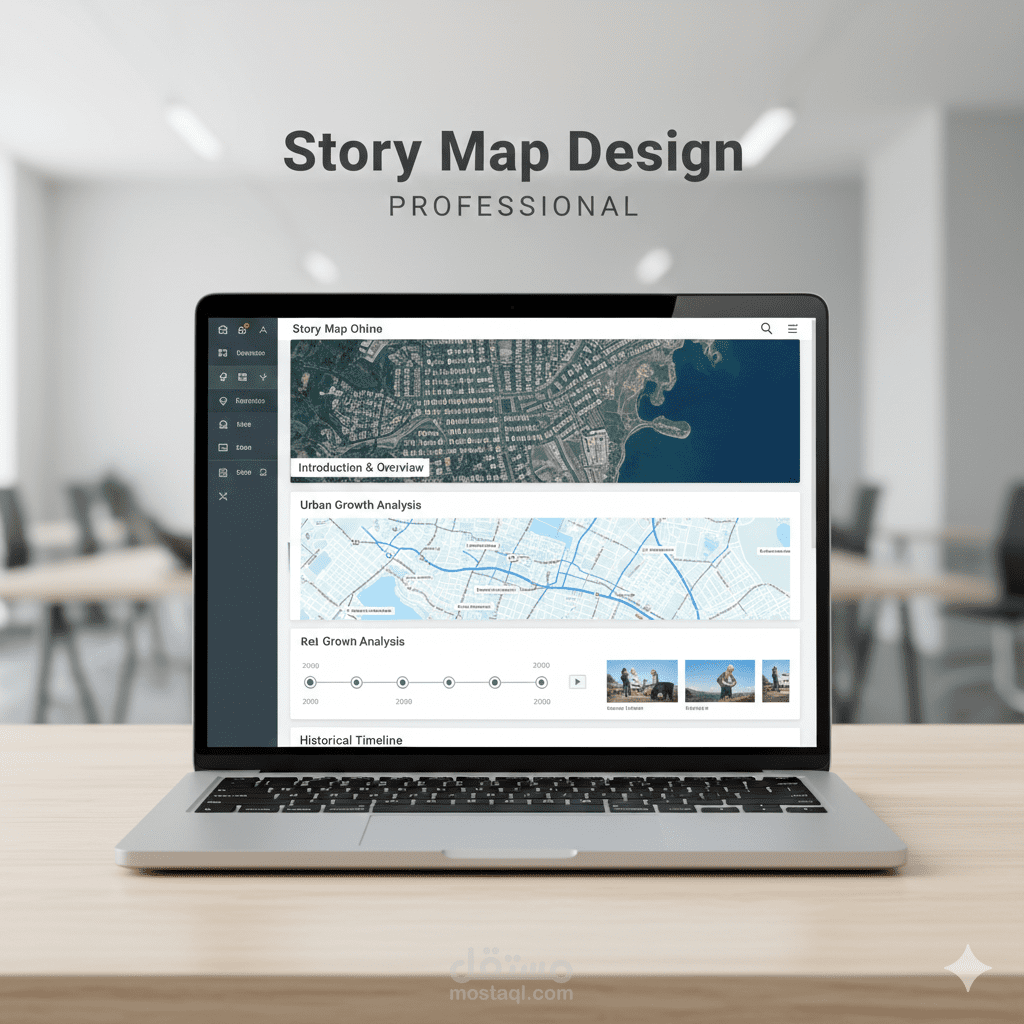 تصميم Story Map تفاعلية لعرض البيانات الجغرافية بطريقة بصرية جذابة