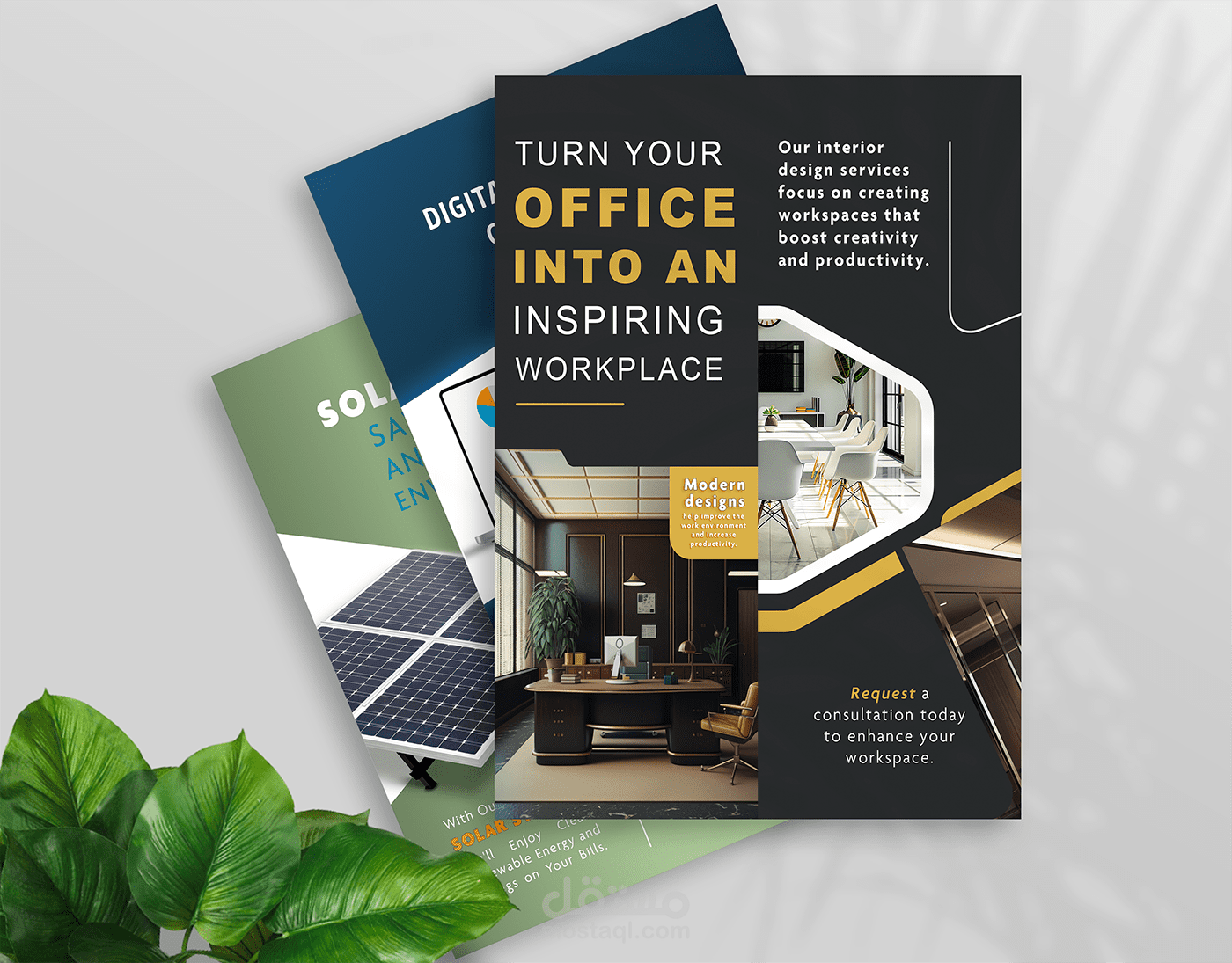 تصاميم المطبوعات : فلاير / برشور / مينيو / غلاف كتاب .