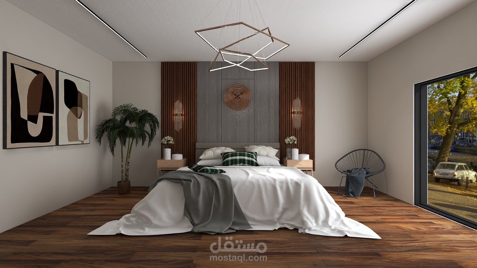 تصميم minimalisms لغرفة نوم