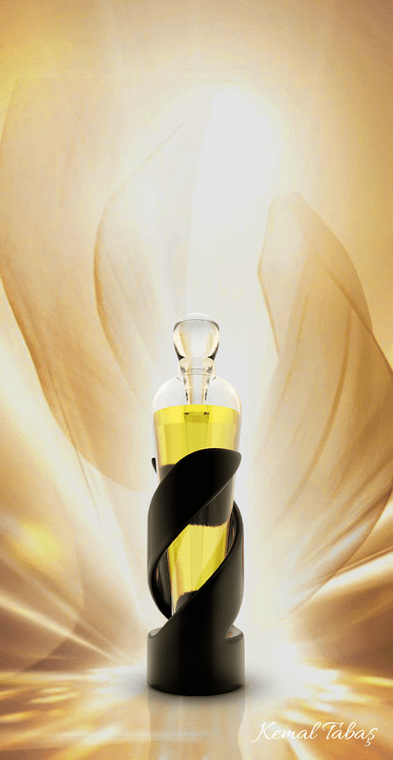 تصميم 3D  لزجاجة عطر