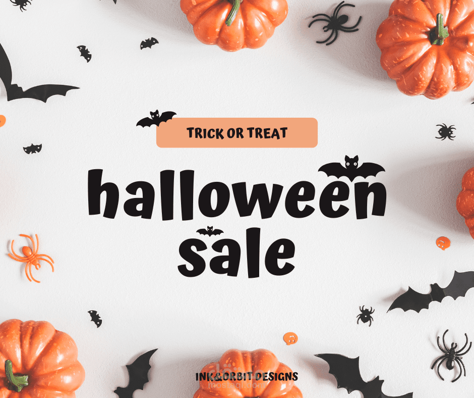 بوستر عرض لتخفيضات موسم الهالوين