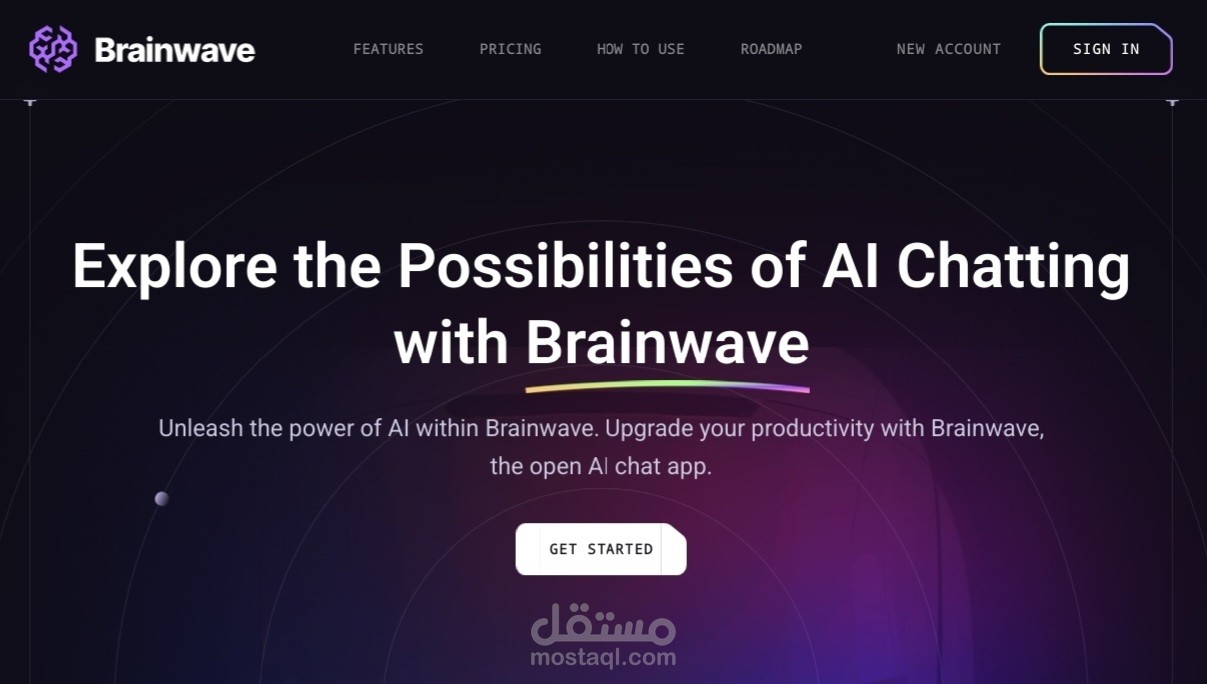 Brainwave - landing page
