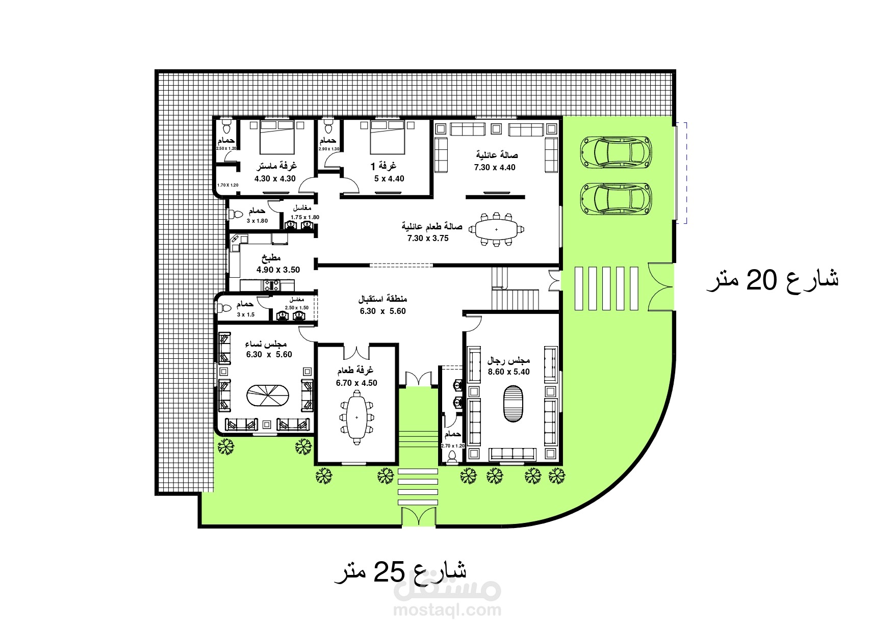 تصميم فيلا خليجيه