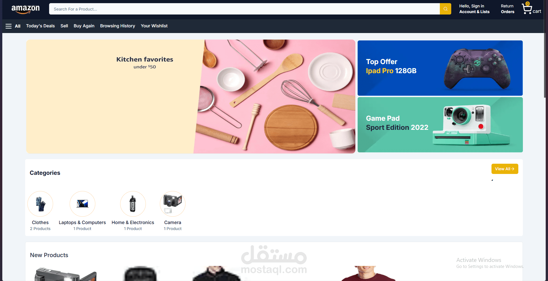 Multi-vendor E-commerce app