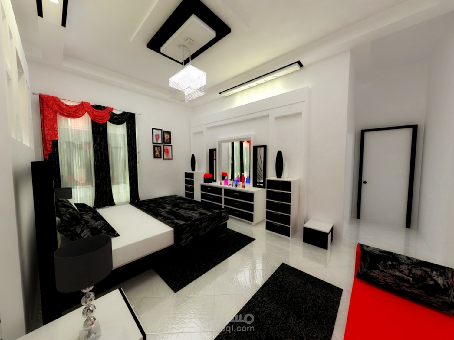 تصميم داخلي لشقة سكنية