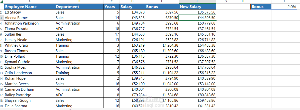 Salary Sheet