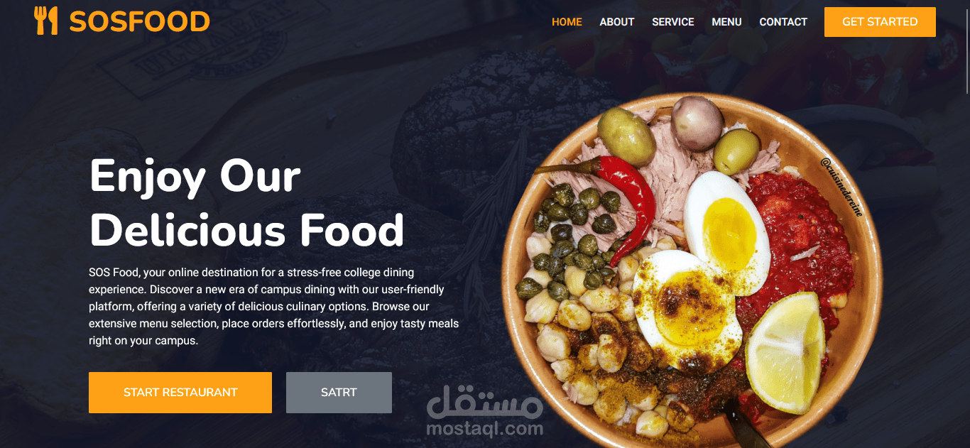 منصة إلكترونية لتبسيط حياة الطلاب  SOSFood