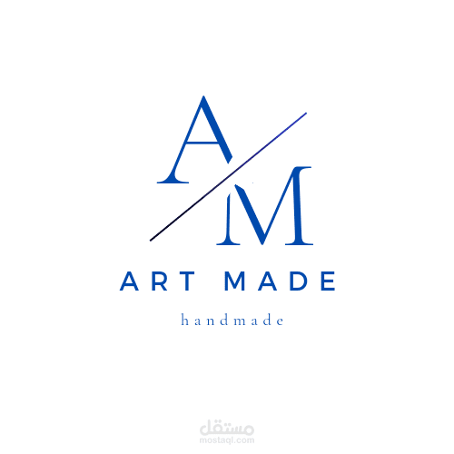 تصميم شعار لمشروع هاند ميد اسمه (Art made)