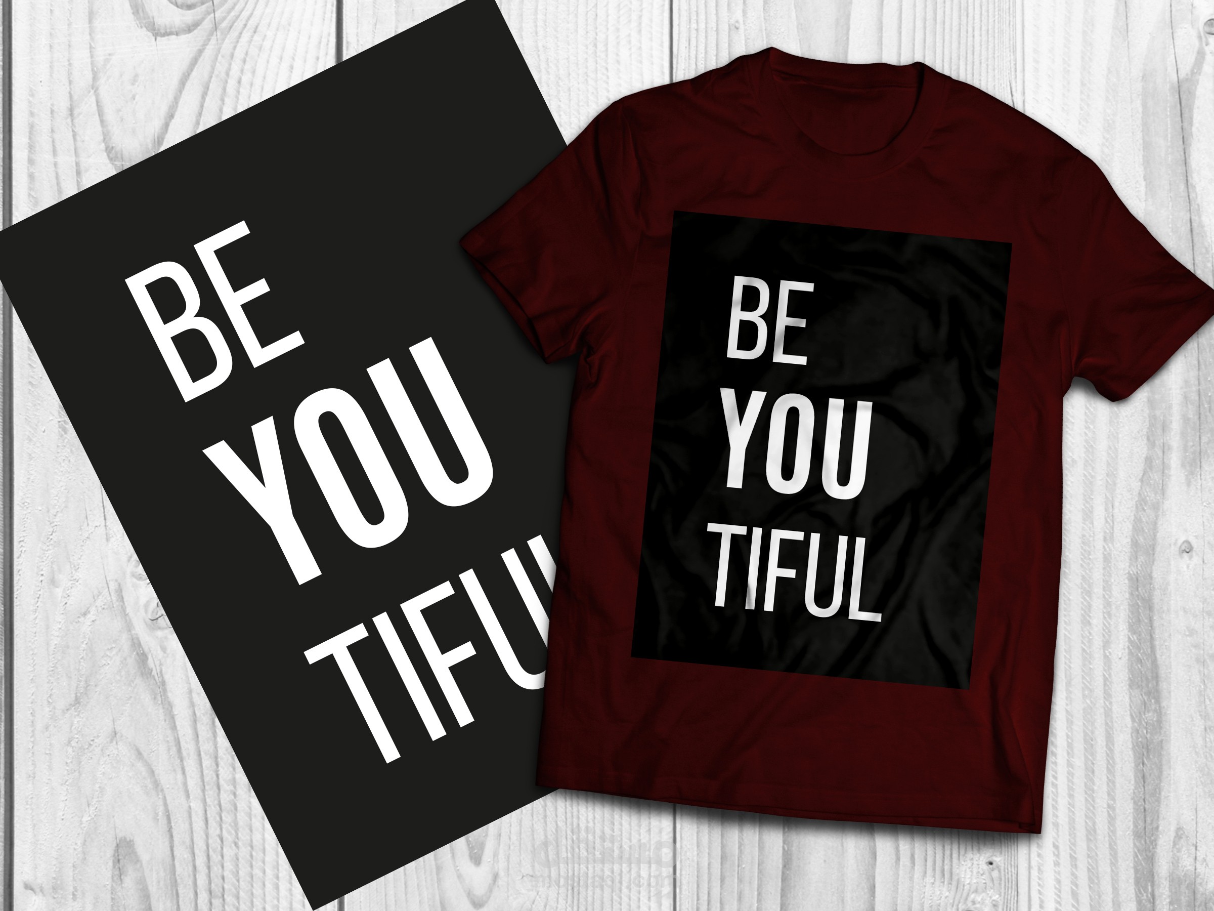 beyoutiful t-shirt design