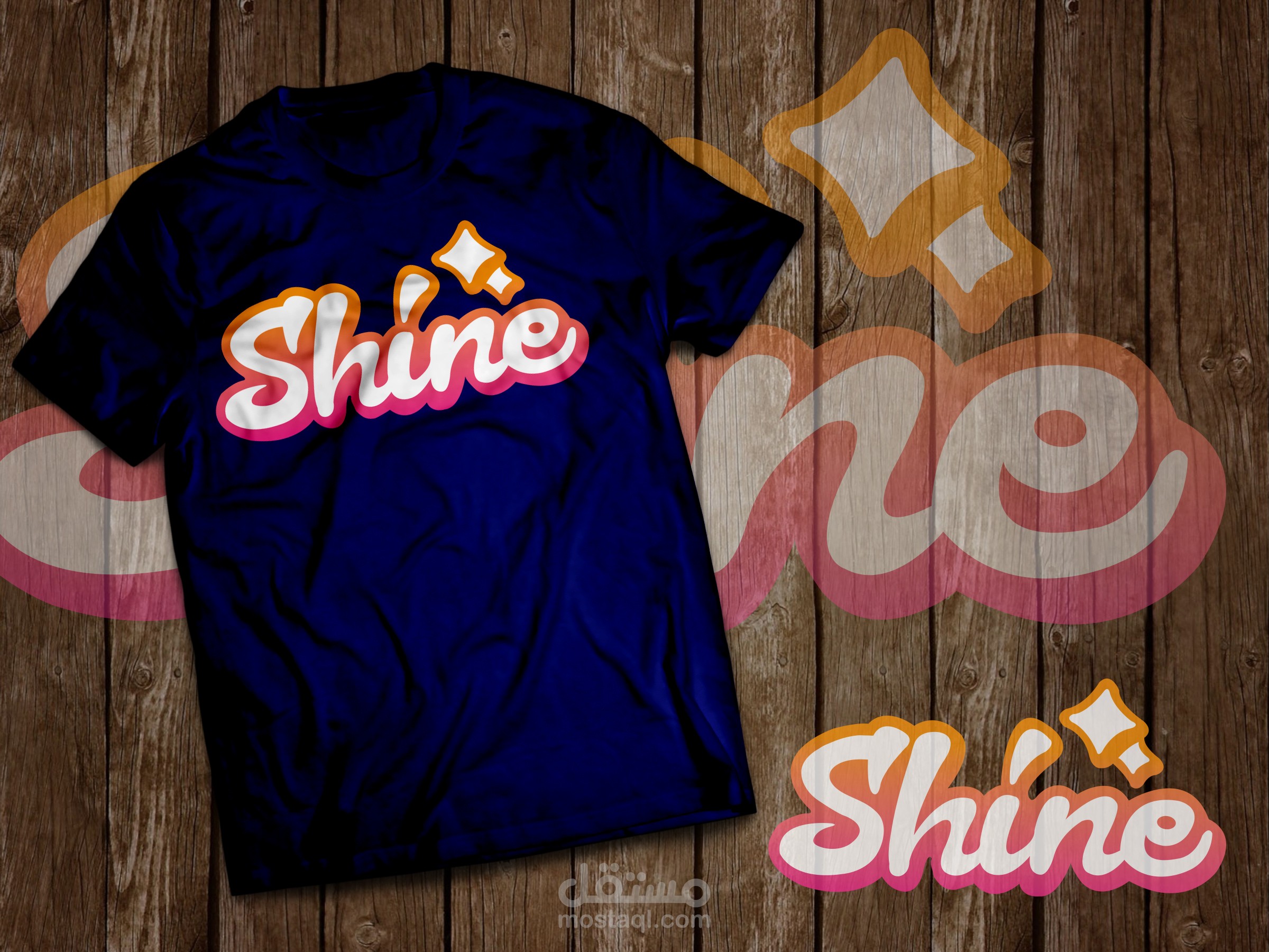 shine t-shirt design