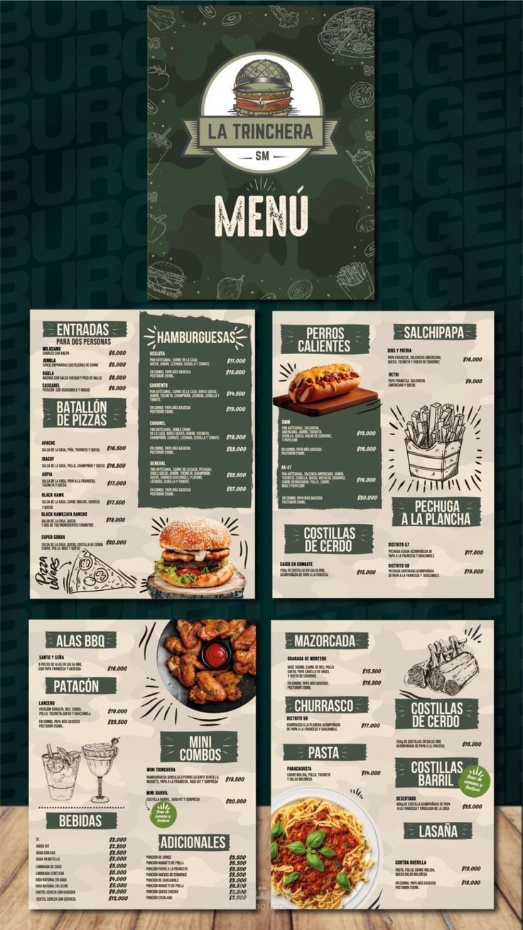LA TRINCHERA MENU