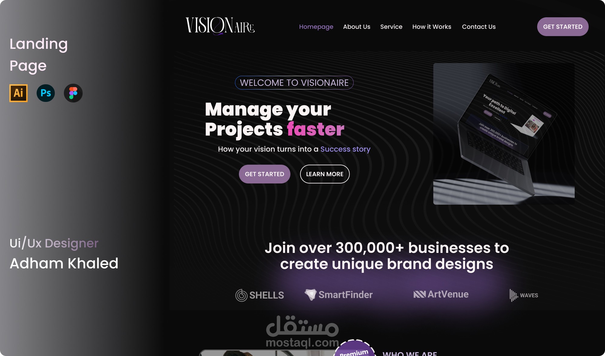 landing page