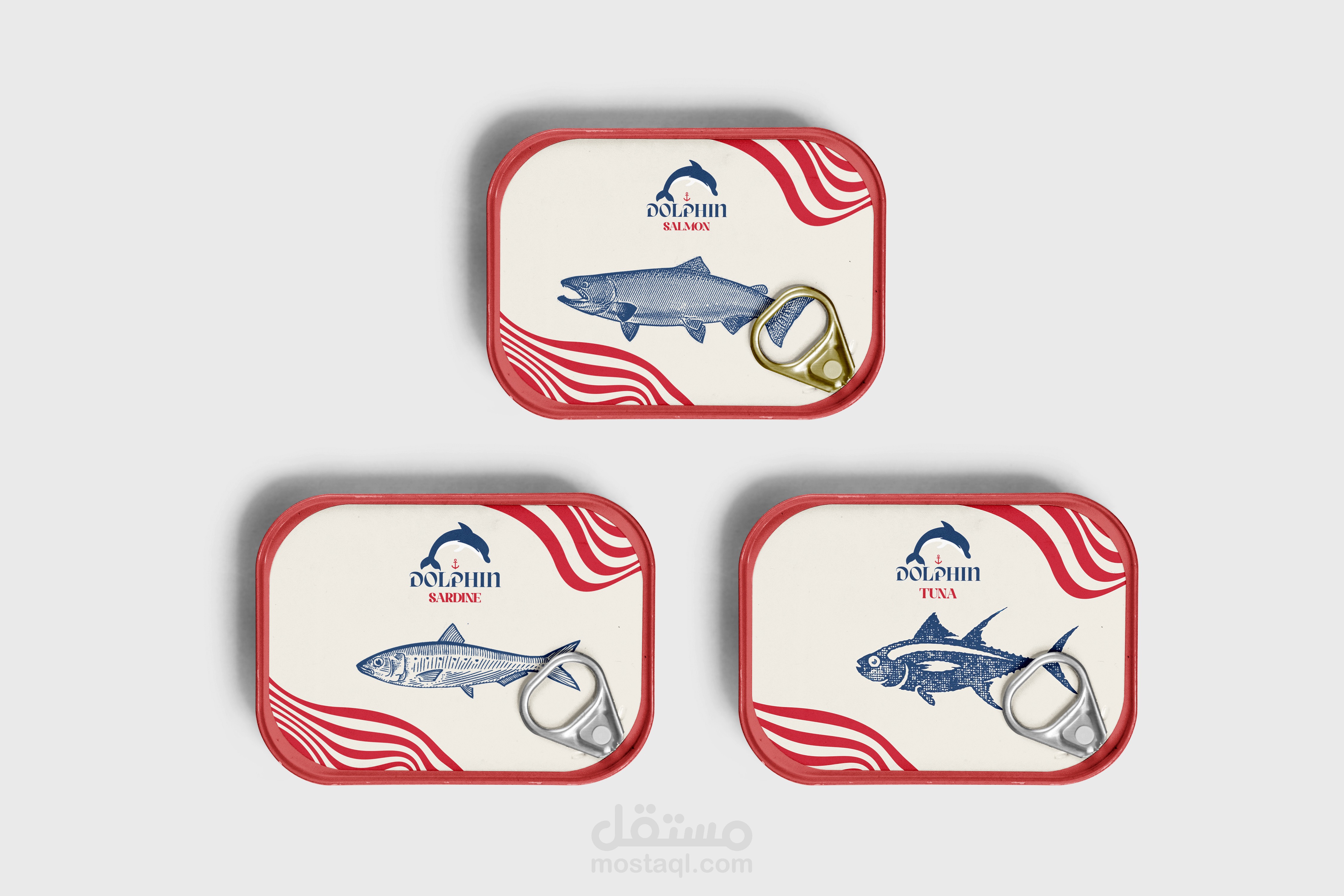 dolphin tuna vintage rebranding