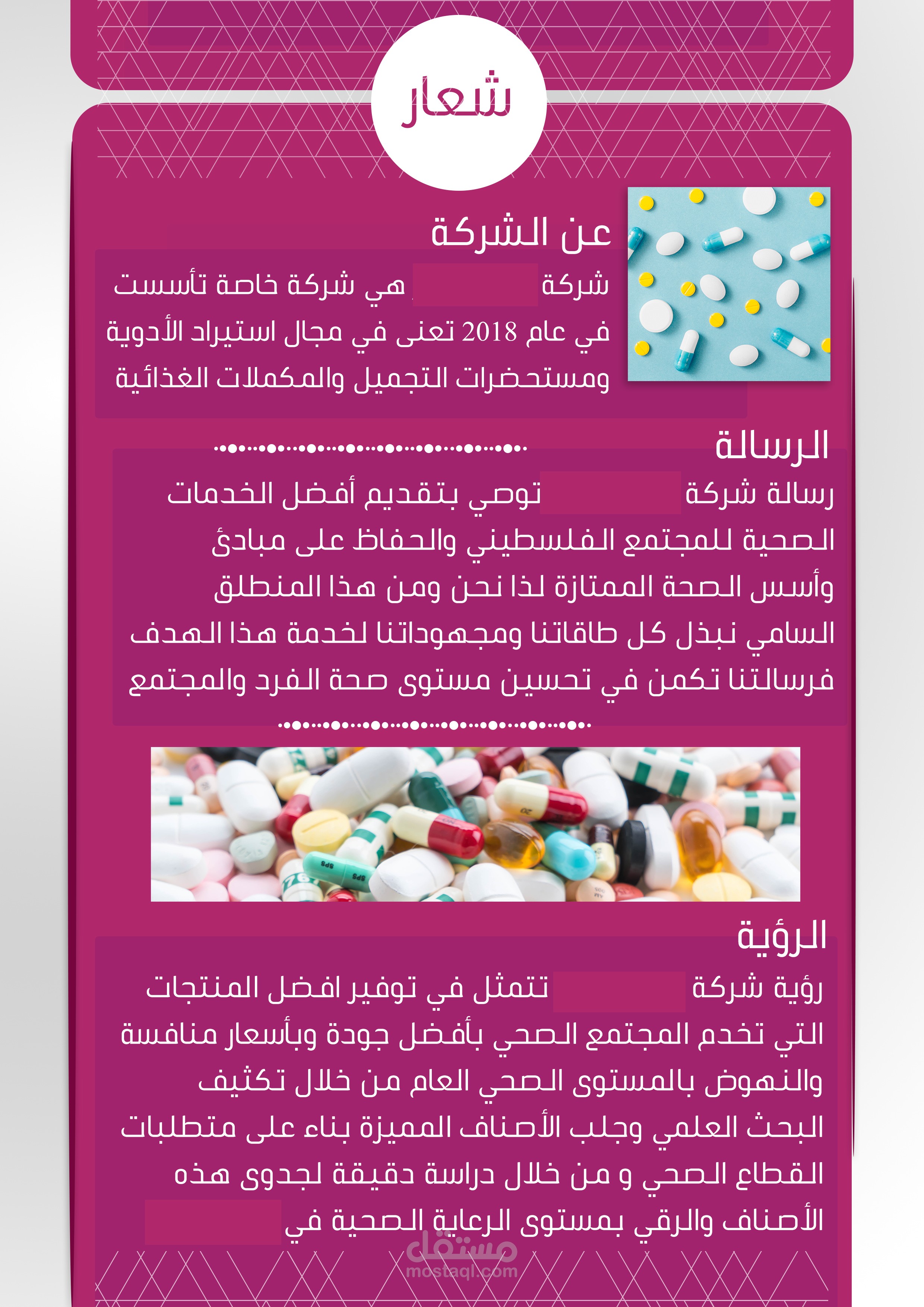 مجلة تعريفية شركة أدوية