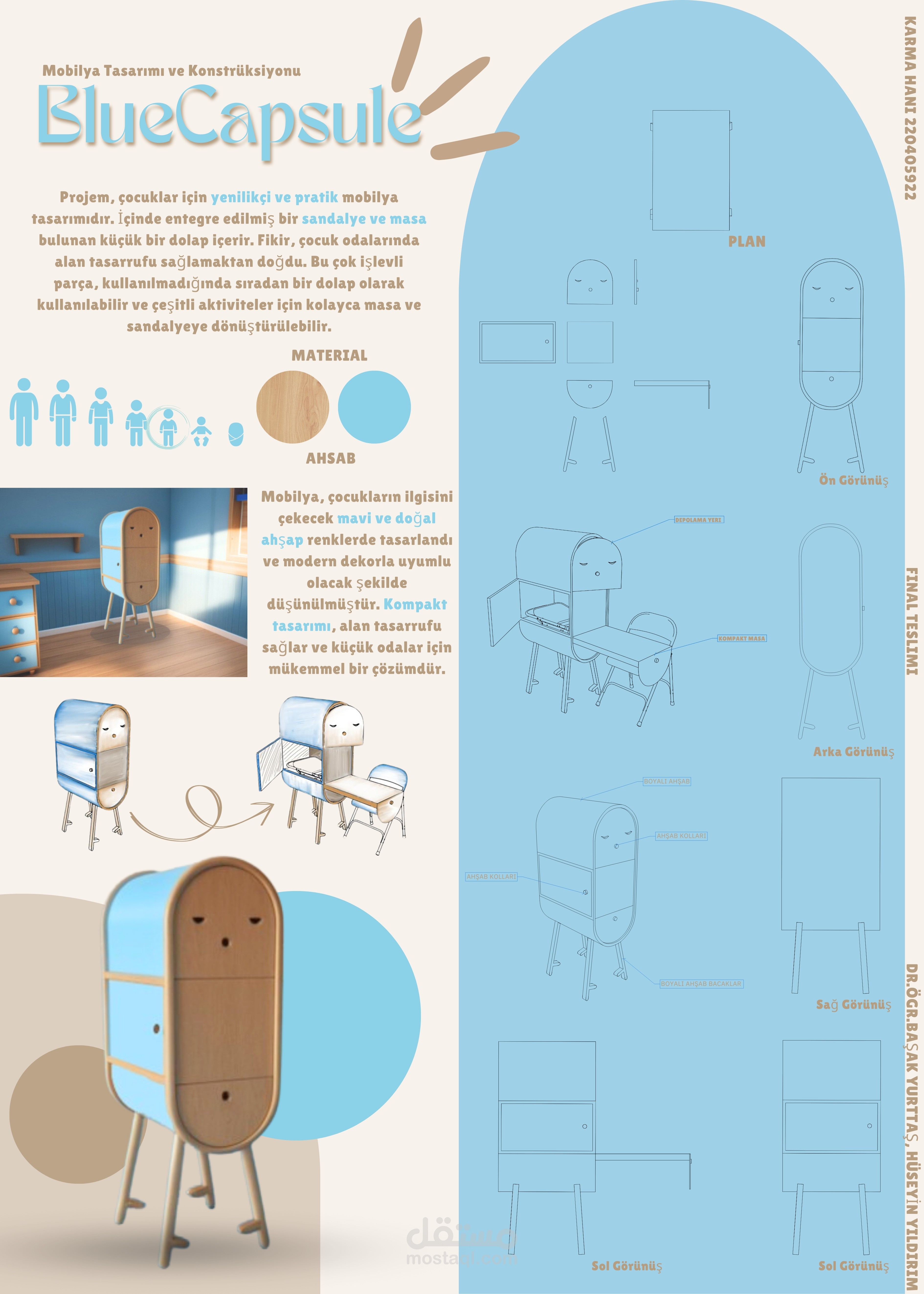 اثاث للاطفال (BLUE CAPSULE)