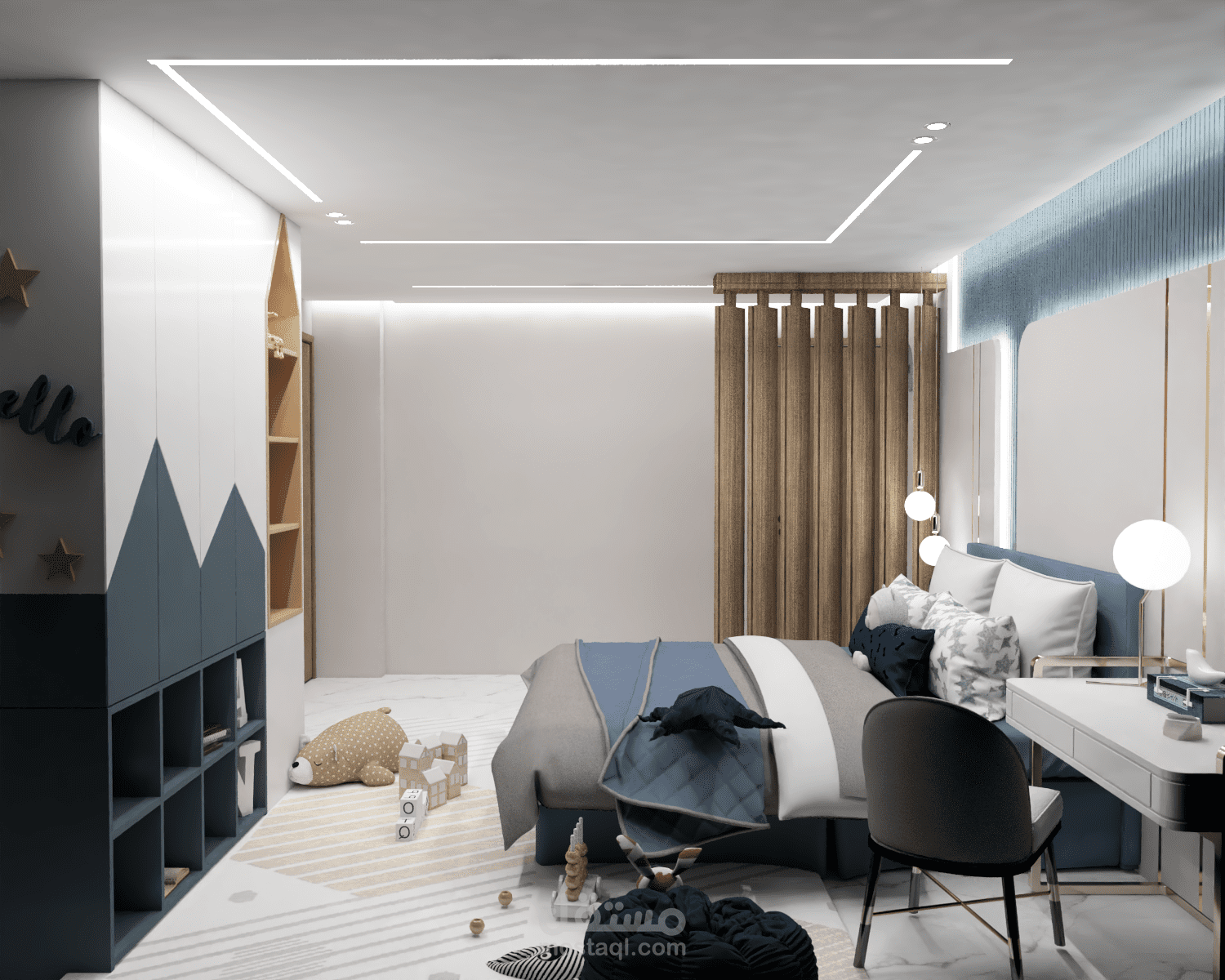 تصميم غرفة أطفال 3d