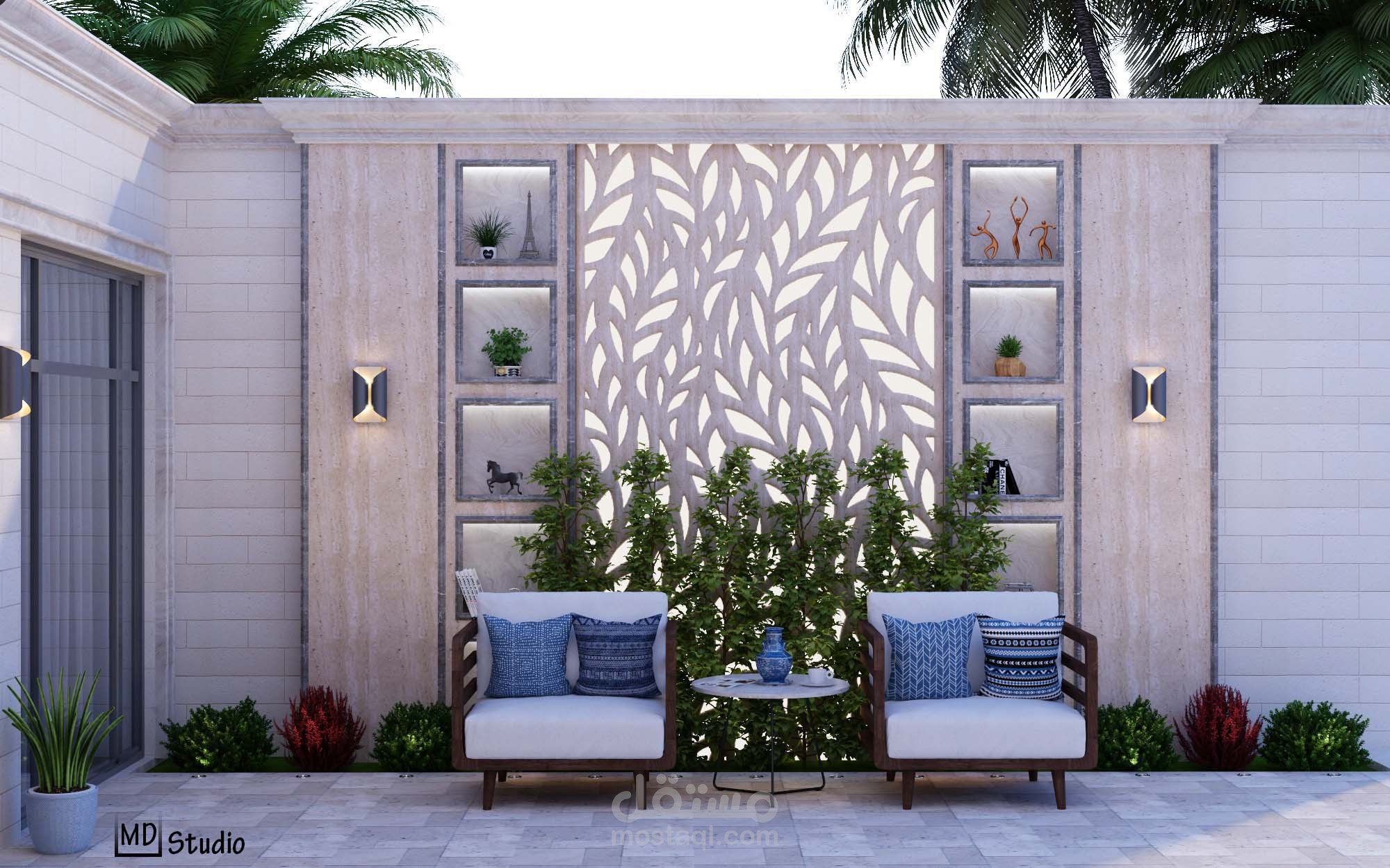 Outdoor seating design