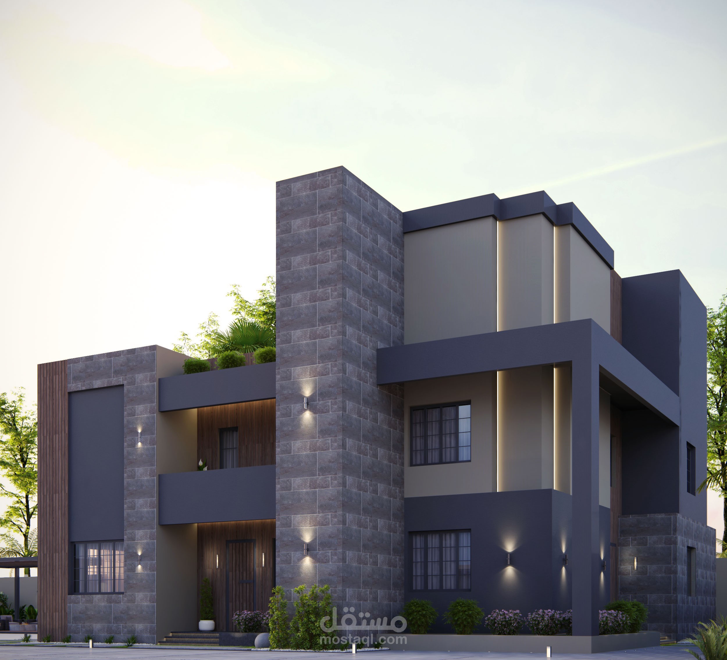 Villa exterior design