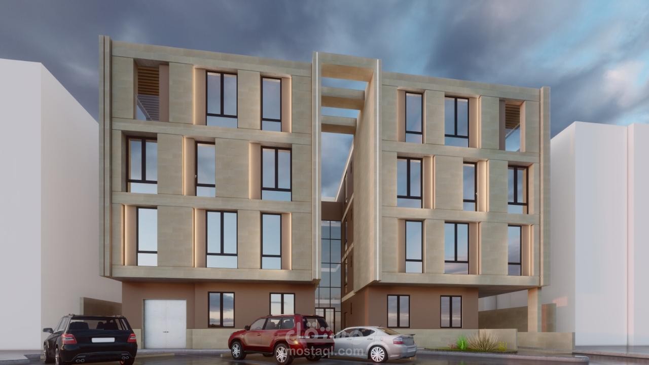 تصميم واجهة لعمارة سكنية على الكود السلماني