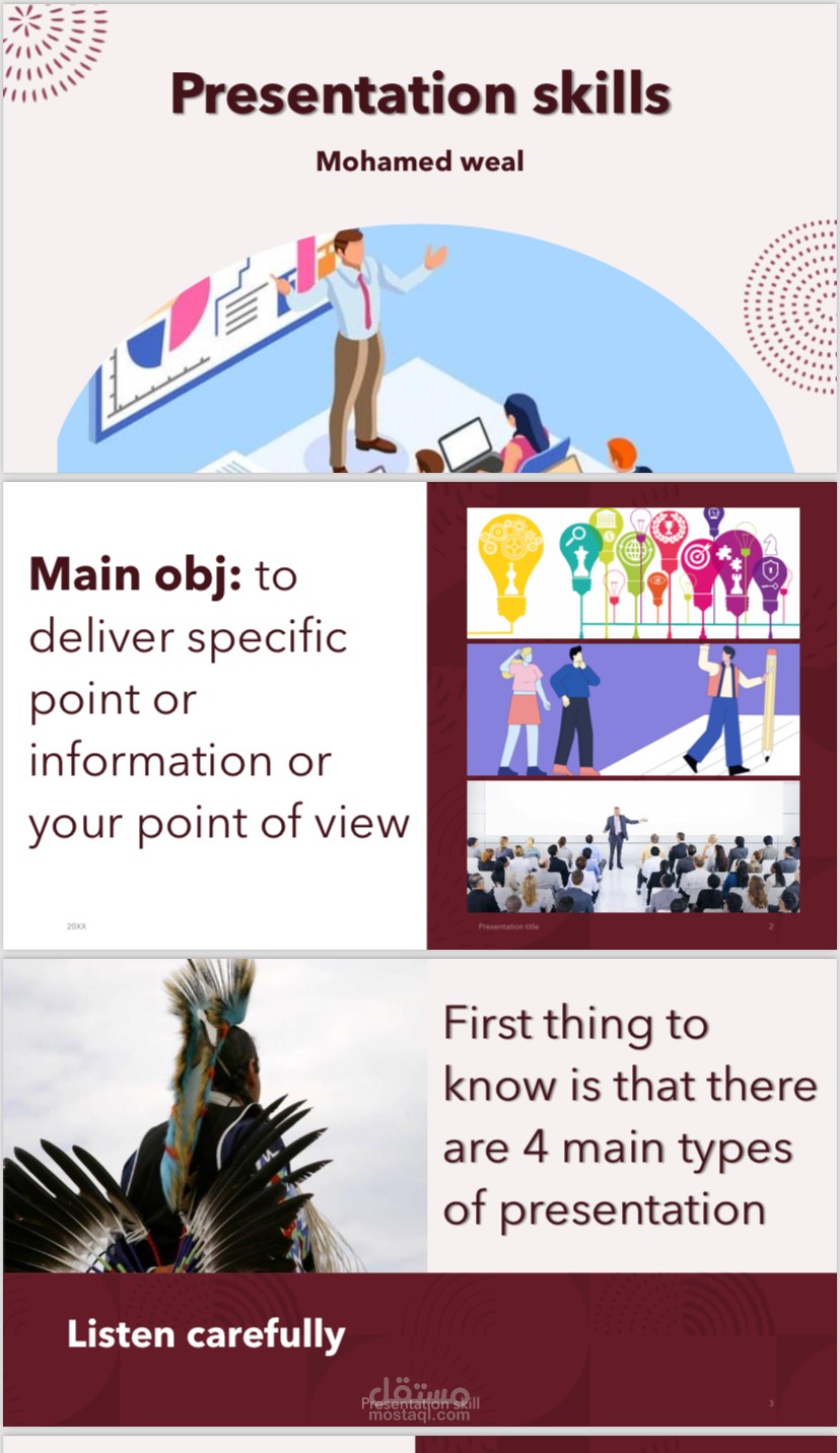 Power Point presentation | مستقل