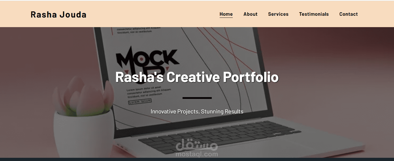My Portfolio Website done by Wordpress