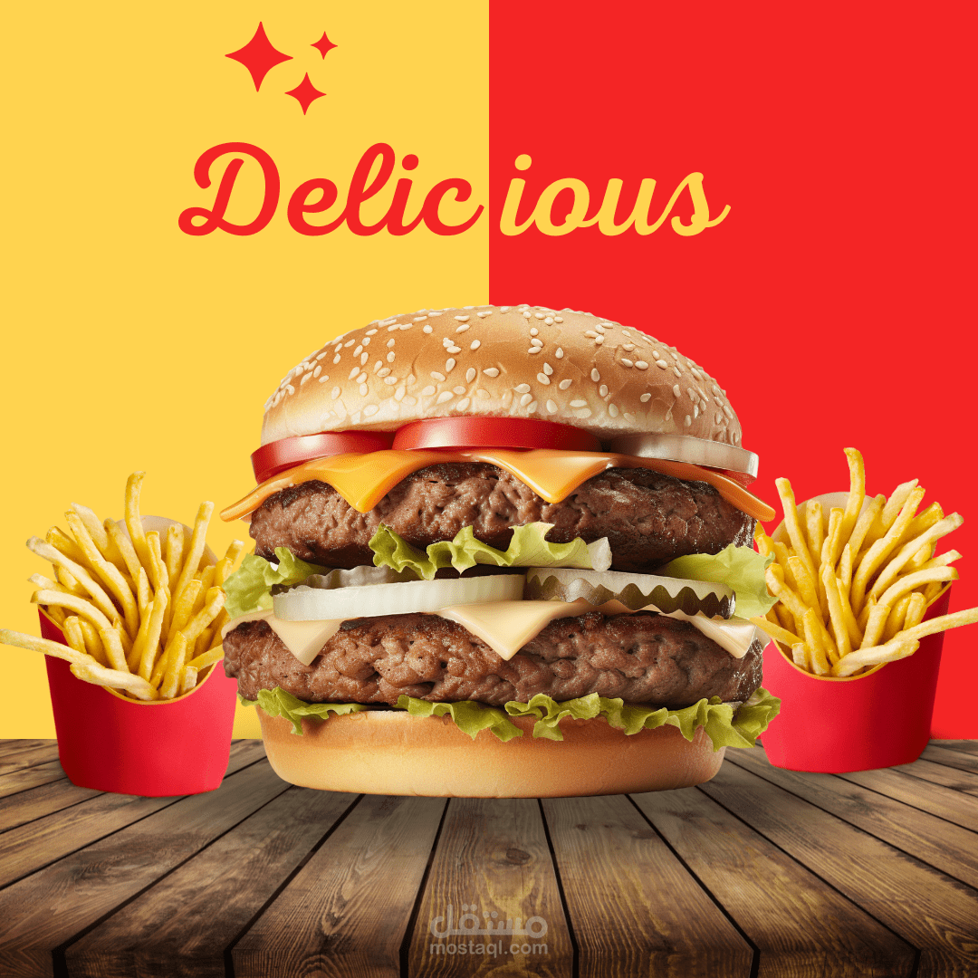برجر لذيذ Delicious burger