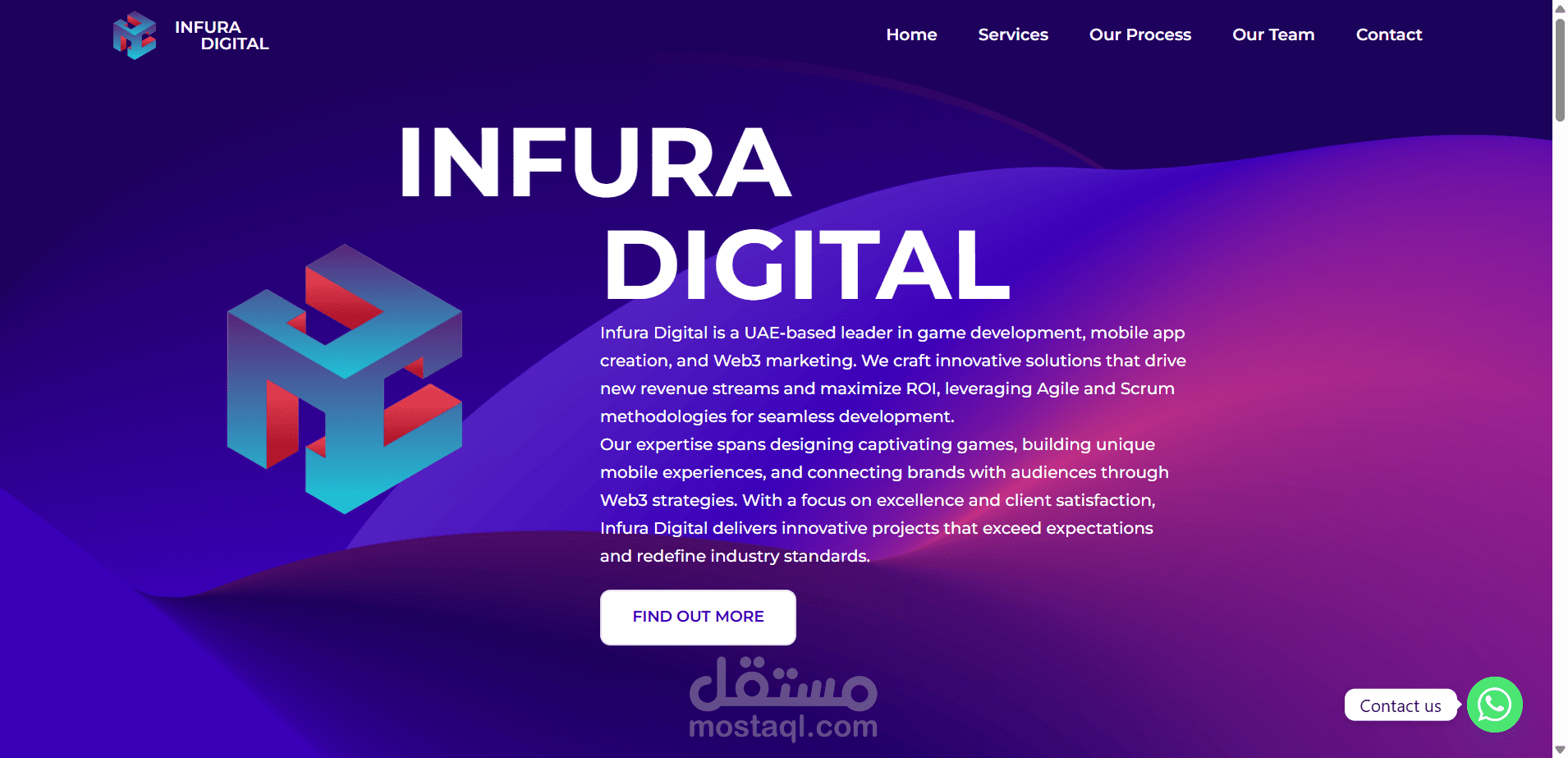 موقع Infura Digital - ووردبريس