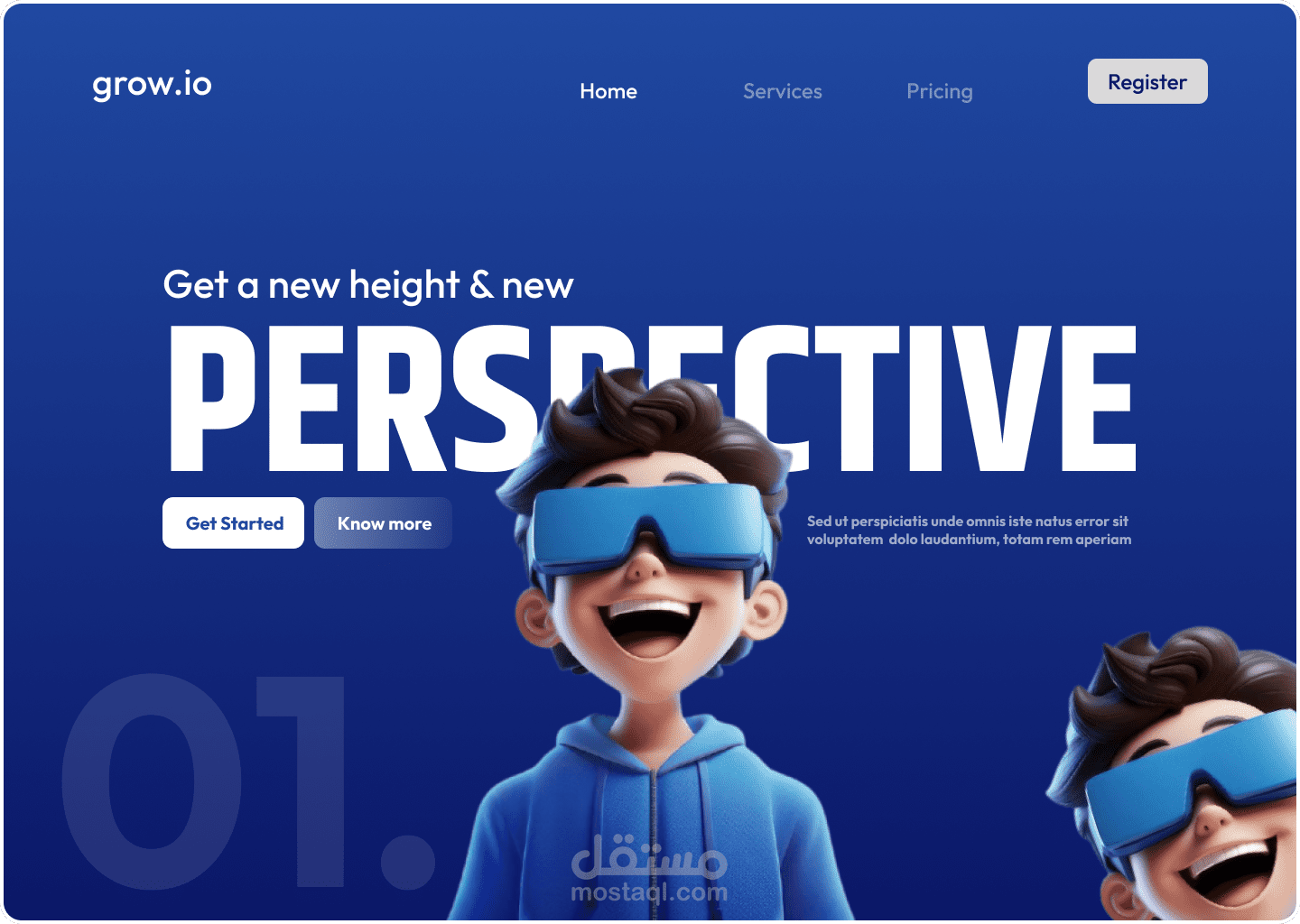 simple website Ui Design
