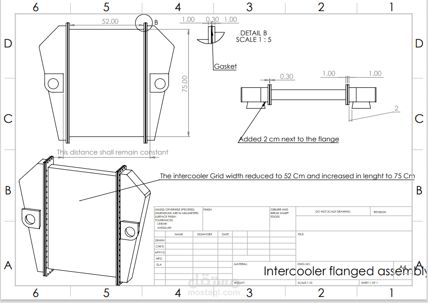 Creating a  model for an  inter cooler